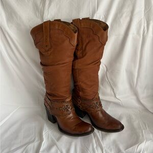 Elegant Brown Heeled Boots for Women